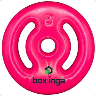 Imagem de Anilha Emborrachada 4kg - Rosa