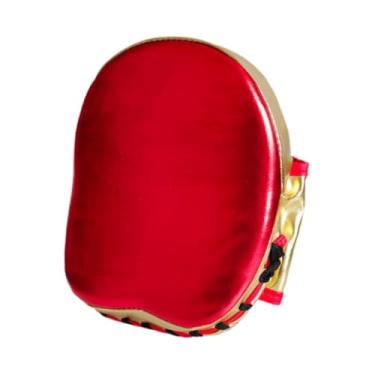 Imagem de Generic Strike Round Pad Kick Boxing Curvo Foco Luvas de Soco PU Couro Luvas de Boxe Alvo de Mão para Kickboxing Karate Muay Thai, Vermelho