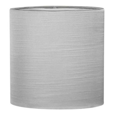 Imagem de Cúpula Cilindrica  de Abajur Tecido Shantung CInza 15x16cm - MARRYLUZ