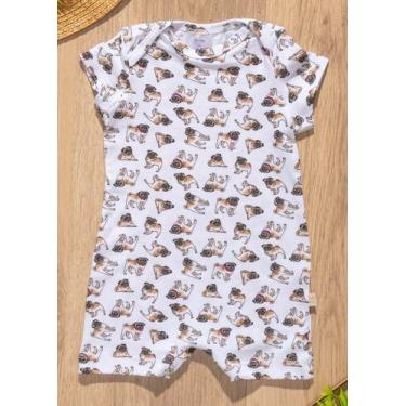 Imagem de Macacão de Bebê Verão Estampa de Cachorro - Maymbaby, G