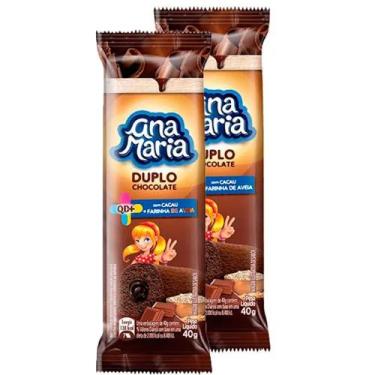 Imagem de Bolinho Ana Maria Duplo Chocolate 40g  Kit com duas unidades