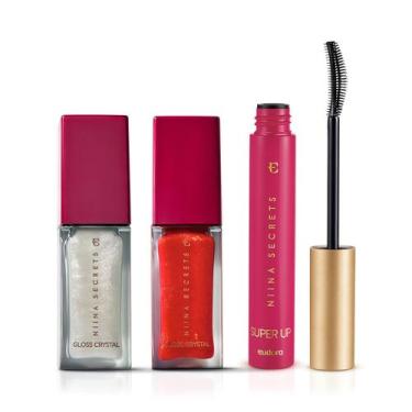 Imagem de Eudora Kit Niina Secrets: Gloss Vermelho Ágata 7ml + Gloss Holográfico
