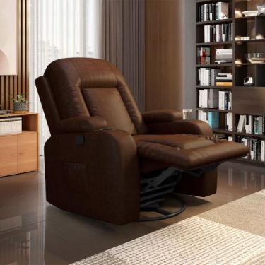 Imagem de Poltrona do Papai Reclinável Giratória e Balanço Sala de Cinema Crihs 