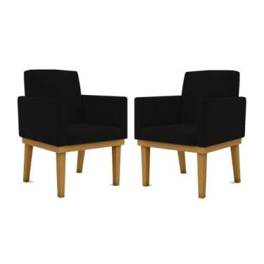 Imagem de KIT 02 Cadeiras Com Base Mesa De Estudos Poltrona Decorativa - Balaqui