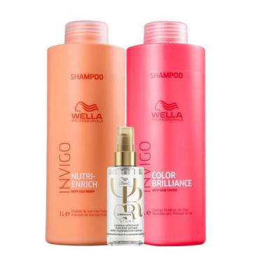 Imagem de Kit Shampoos Enrich, Brilliance 1L e Oil Reflections - Wella - Wella P