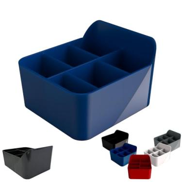 Imagem de Kit 20 Porta Sachê Palitos Açúcar Adoçante de Mesa Balcão Bancada Organizador Suporte Multiuso (AZUL)