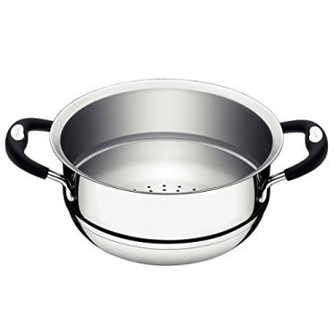 Imagem de Cozi-Vapore Tramontina Duo Silicone em Aço Inox com Alças em Silicone 16 cm 1,6 L