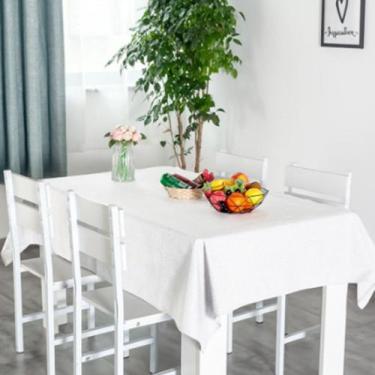 Imagem de Toalha De Mesa Retangular 4 Lugares Linho Rústico 1,40 X 1,40  - Outca