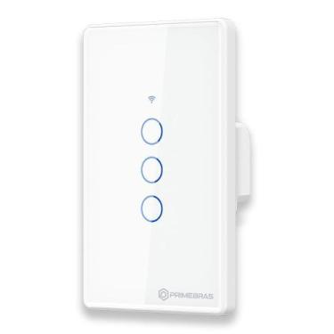 Imagem de Interruptor Inteligente 3 Botões Primebras Branco 110V 220V