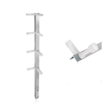 Imagem de Haste de Alumínio Tipo Cantoneira com 8 isoladores - Confiseg