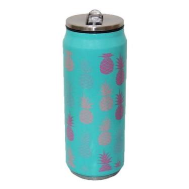 Imagem de Garrafinha Squeeze Parede Dupla Inox C/ Canudo 360ml Coruja - Clink, A