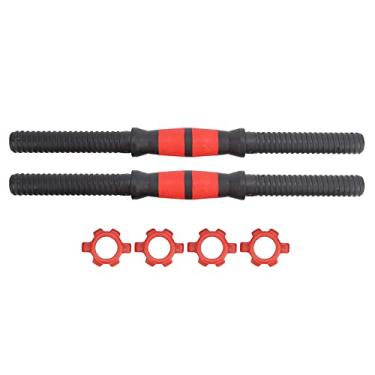 Imagem de Haltere Barras, 40cm PP Plástico Peso Levantamento Haltere Alças Fitness Equipamentos Com 4pcs Porcas
