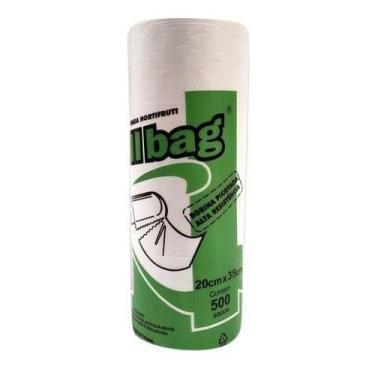 Imagem de Bobina 20x35Picotada 500 Sacos Rolo Transparente - Roll Bag, Bobina pi