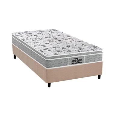 Imagem de  Cama Box Solteiro: Colchão Ortopédico Probel D45/EP Anatômico Guarda Costas Próextreme Plus + Base CRC Suede Clean(88x188)
