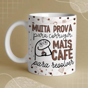 Imagem de Caneca porcelana branca 325ml - Flork dia dos professores - Criative-s