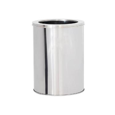 Imagem de Lixeira de Aço inox 40x75cm 95 litros c/Aro - JJ.L4075-A - JJ Comércio