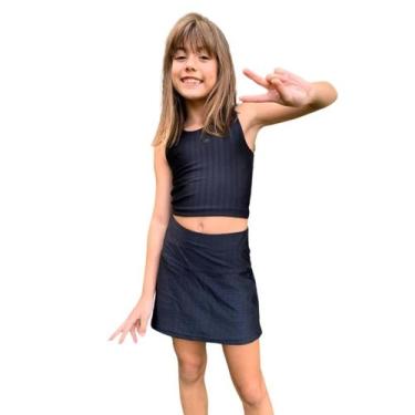 Imagem de Shorts Saia Infantil - Preto - Banho Maria, 6