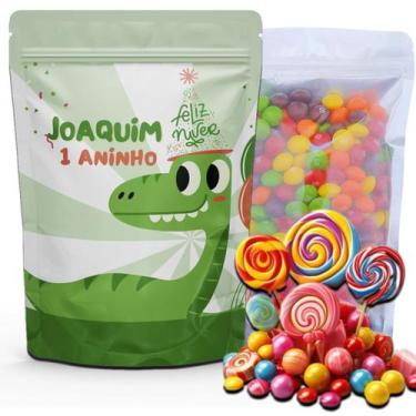 Imagem de Kit Festa Com 5 Saquinhos Em Pé 12x19cm Vários Temas - Mundo da Bina, 