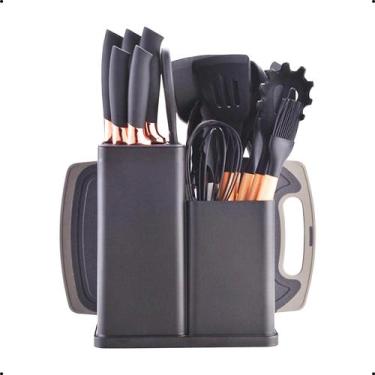 Imagem de Kit Utencilios de Cozinha em Silicone 19 Peças - Kitchenware Set, Pret
