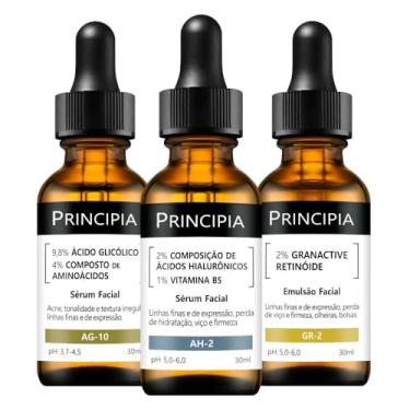 Imagem de Principia Kit 3 Séruns Glicólico + Hialurônicos + Retinóide