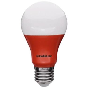 Imagem de Lâmpada Bulbo Led 10W Bivolt Colorida E27 - Empalux,  Vermelha - Al103