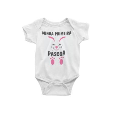Imagem de Body do Bebê Minha Primeira Páscoa Branca - Del France, P