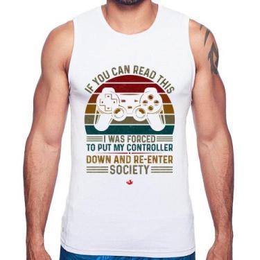 Imagem de Regata Forced to reenter society - Foca na Moda, Branco, G