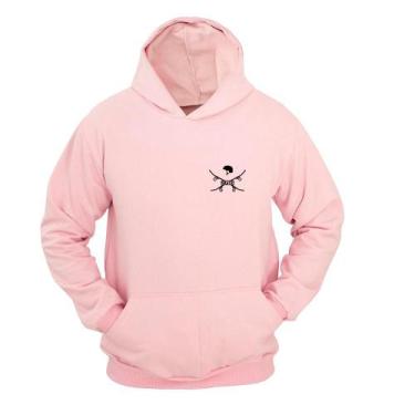 Imagem de Moletom Masculino Canguru Flanelado Skate Capacete Inverno - Ragor, Ro