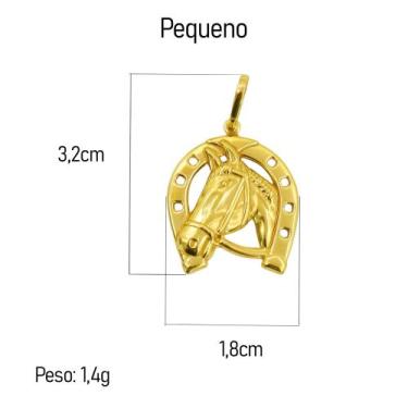 Imagem de Pingente de Moedas Antigas - Ferradura com Cavalo - Diamante Lapidado,