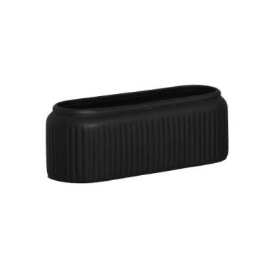 Imagem de Cachepot Floreira Decorativo em Cerâmica Home Modelo Waves G Preto Fos