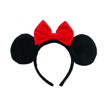 Imagem de Tiara Laço Vermelho Orelhas Pretas Minnie Disney - Taimes