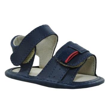 Imagem de Sapatinho de Bebê Bicho de Pé - Sandália Masculina - Sintético - Azul 