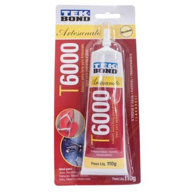 Imagem de Cola Permanente P/ Artesanato Tekbond T6000 110 gramas Blister - 24357