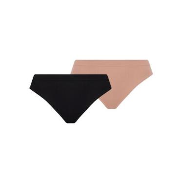 Imagem de Kit com 2 Calcinhas Biquíni Loba 40400-001 - LUPO, Preto, GG