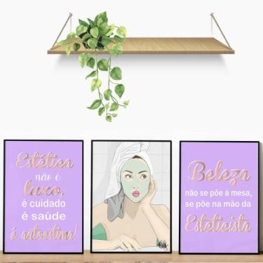 Imagem de Quadro Decorativo Estética Facial - FlorEllas