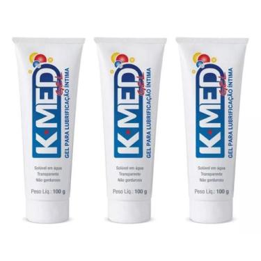 Imagem de 3 Tubo Grande Lubrificante Kmed Segurança Qualidade Conforto - K-Med