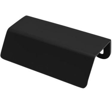 Imagem de Puxador PV22 80 Alça de Sobrepor Preto Fosco Para Móvel Armários e Gav