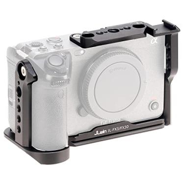 Imagem de Equipamento foto4easy fx3 e fx30 para câmera Sony FX30 FX3, placa de liberação rápida para Arca-Swiss, trilho NATO, furos de parafuso de 0,6 mm e 9,5 mm e suporte de sapata fria para acessórios