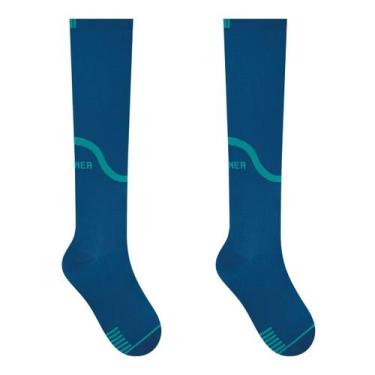 Imagem de 2 Meias 3/4 Compressão Masculina Fitness Corrida Selene 4260, 39-43, A