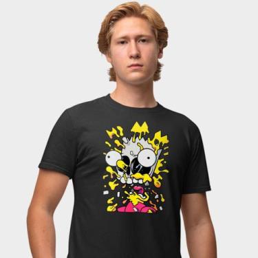 Imagem de Camisa Camiseta Genuine Grit Masculina Estampada Algodão 30.1 Simpsons