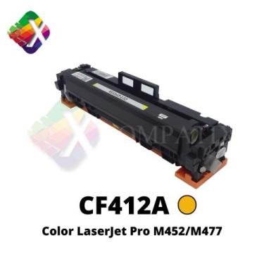 Imagem de Toner Compatível com HP CF412A Amarelo  M452DW 452DN M477FDW M477FNW M