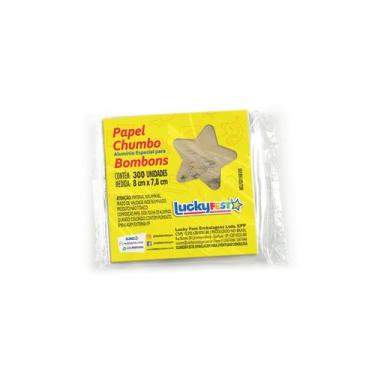 Imagem de Papel Chumbo para Bombom e Trufa 8x7,8cm 300 Unidades - Lucky Fest, Ou
