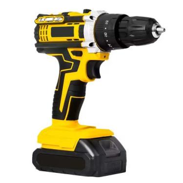 Imagem de Parafusadeira Furadeira 2 Baterias Bivolt com Maleta Ferramentas Const