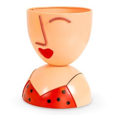 Imagem de Made Easy Kit Tigela de prato feminina multiuso - decoração de arte moderna funcional com padrão colorido - caixote de frutas, vaso de plantas, suporte de cápsulas de café, apanhador de chaves, peça