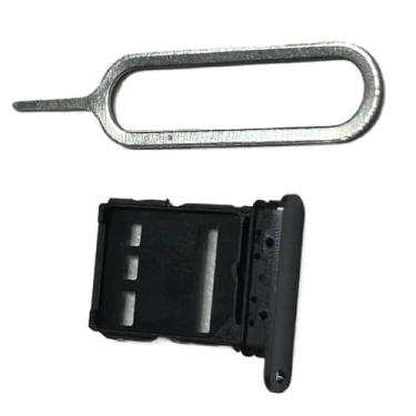 Imagem de zhxchzhi Suporte de bandeja de cartão SIM duplo OEM + pino compatível com Honor MAGIC6 pro Parts preto