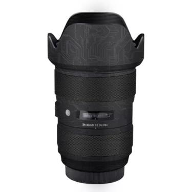 Imagem de Adesivo de lente de câmera antiarranhões para Sigma Art 24-35 mm F2 DG Apto para Canon EF Mount Camera Coat Wrap Película Protetora Corpo Protetor Decalques Custo 1:2 24-35 2 (Circuit Black)