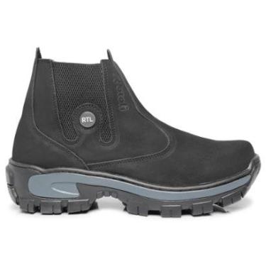 Imagem de Bota Coturno Botina de Couro Tratorada Elástico 040-Masculino