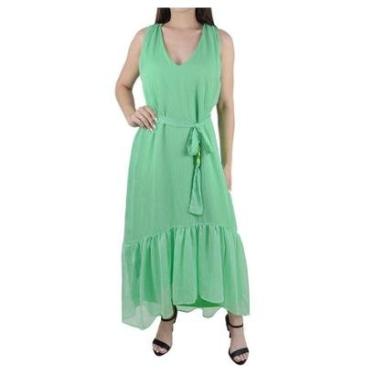 Imagem de Vestido Feminino Jumaniy Longo Com Cinto Verde - J21994-Feminino