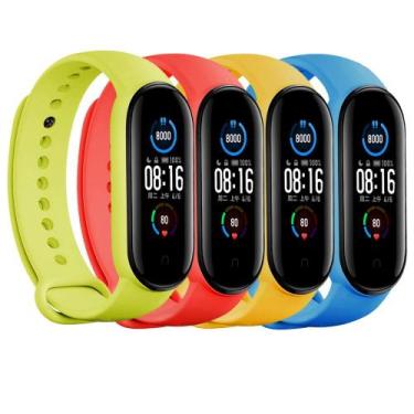 Imagem de Pulseiras de Reposição Xiaomi Mi Band 5 e 6 - Pacote com 4 ou 8 Unidad