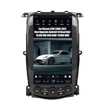 Imagem de AUCARAUTO AuCar 2025 Unidade principal de rádio automotivo Android 13 para Nissan 370Z 2009-2021, tela estilo T de 13,6 polegadas, reprodutor de vídeo estéreo multimídia para carro, navegação GPS, 8